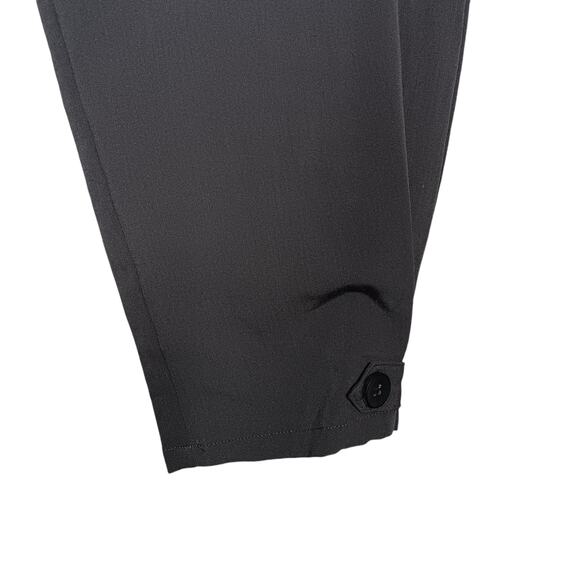 Dazy Dressy Pants Size Large Tapered Pleated Pockets Gray Elastic Waist - Picture 8 of 12